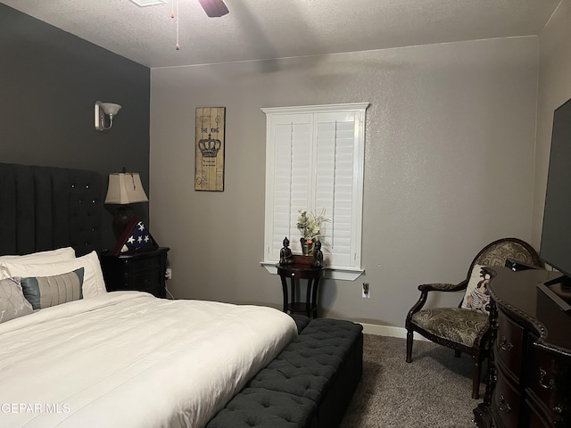 14233 Richard Wiles Ave, El Paso, TX 79938 - carpeted bedroom with baseboards and ceiling fan