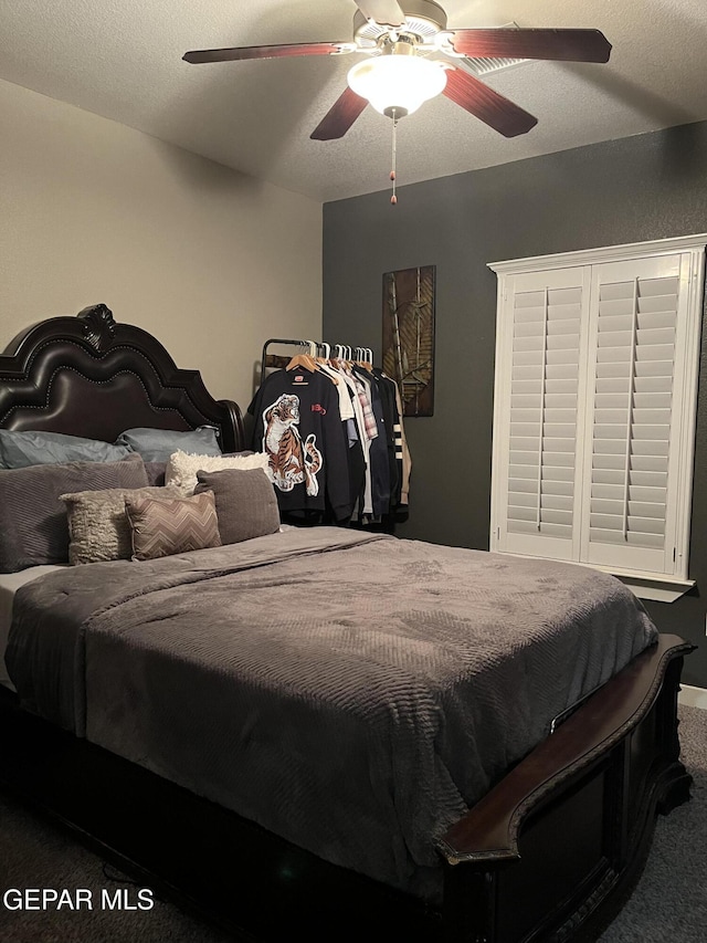 14233 Richard Wiles Ave, El Paso, TX 79938 - bedroom featuring carpet flooring and ceiling fan