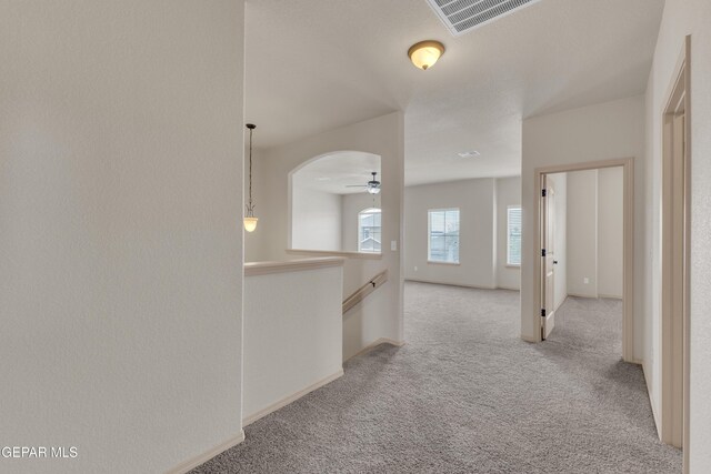 13824 Hollywood Dr, Horizon City, TX 79928 - corridor featuring carpet, an upstairs landing, and baseboards
