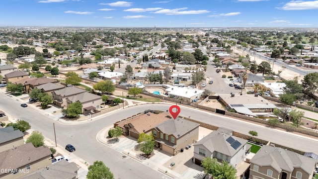 13824 Hollywood Dr, Horizon City, TX 79928 - aerial perspective of suburban area