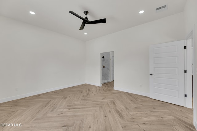 429 Lesa Ln, El Paso, TX 79915 - unfurnished room with ceiling fan, baseboards, and recessed lighting