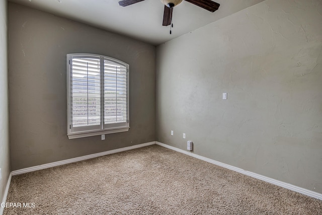 1403 Franklin Dell St, El Paso, TX 79912 - empty room with carpet, ceiling fan, and baseboards