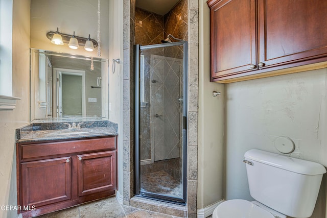 1403 Franklin Dell St, El Paso, TX 79912 - full bath featuring a shower stall, toilet, and vanity