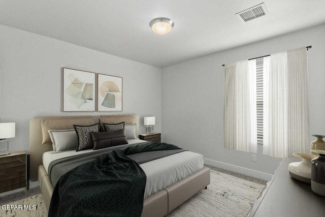 bedroom featuring baseboards