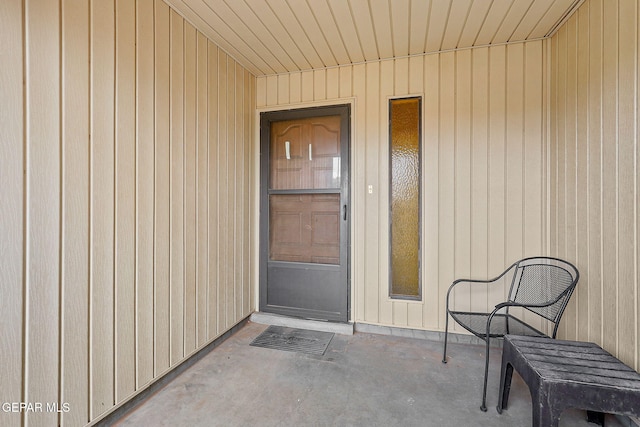 view of exterior entry