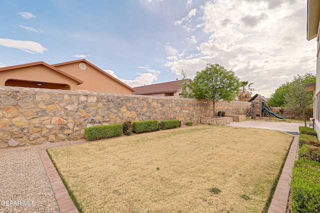 3136 Hawk Point Pl, El Paso, TX 79938 - view of yard with a playground