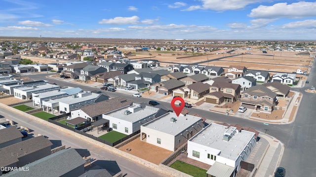 aerial perspective of suburban area