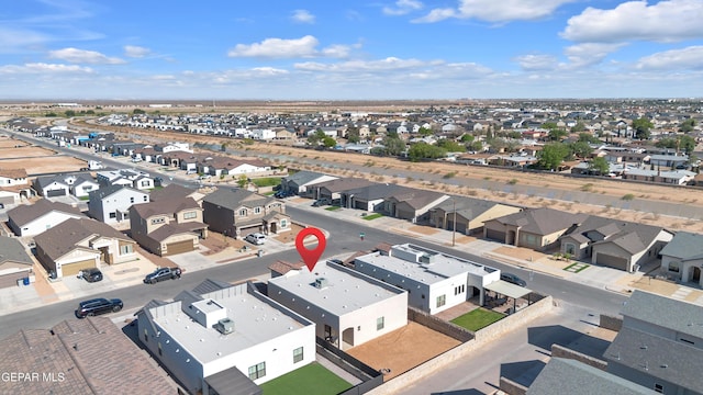 aerial view of residential area