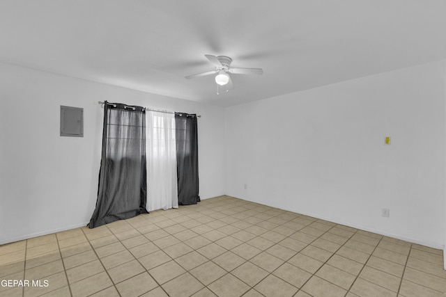 589 Gallagher St, El Paso, TX 79915 - empty room with ceiling fan and electric panel