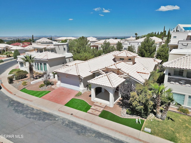 1483 Via Appia St, El Paso, TX 79912 - aerial perspective of suburban area
