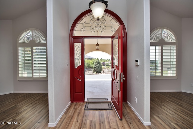1483 Via Appia St, El Paso, TX 79912 - entryway featuring wood finished floors and plenty of natural light