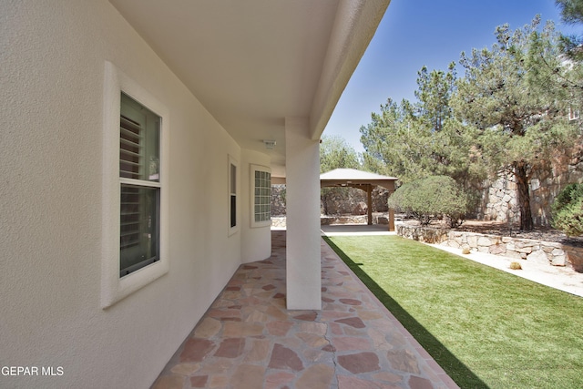 1483 Via Appia St, El Paso, TX 79912 - view of yard with a patio