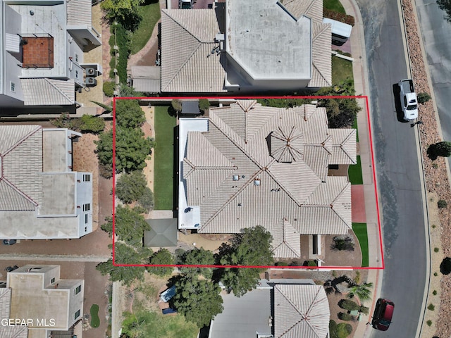 1483 Via Appia St, El Paso, TX 79912 - aerial overview of property's location with property boundaries highlighted