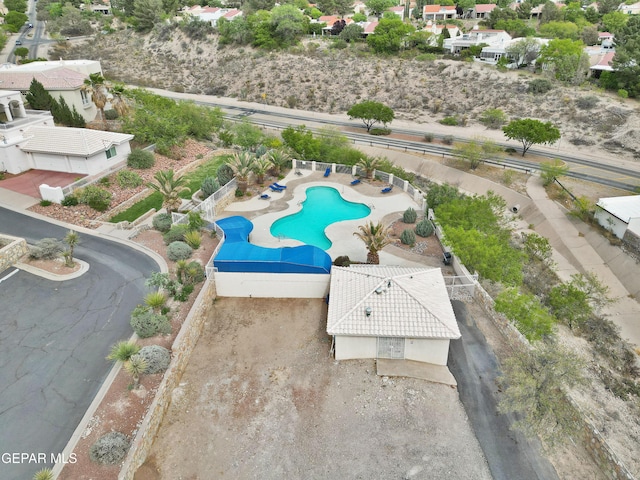 1483 Via Appia St, El Paso, TX 79912 - aerial view of a pool