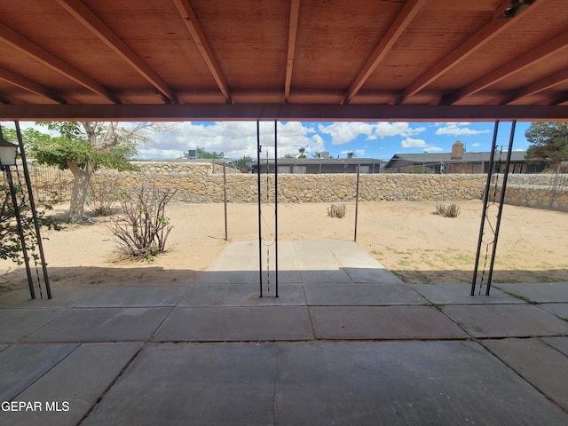 view of patio / terrace with a fenced backyard