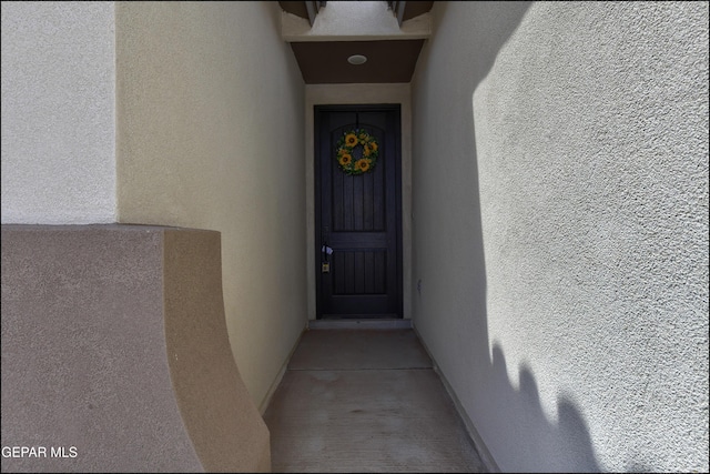 14844 Jack White Ave, El Paso, TX 79938 - property entrance featuring stucco siding