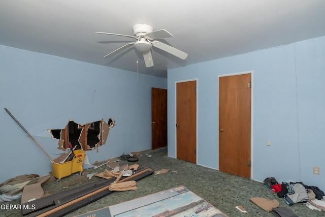 933 Duskin Dr, El Paso, TX 79907 - bedroom featuring ceiling fan