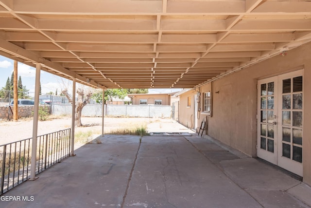933 Duskin Dr, El Paso, TX 79907 - view of patio with french doors and fence