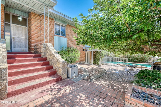 8024 Tonto Pl, El Paso, TX 79904 - view of patio / terrace with fence and area for grilling