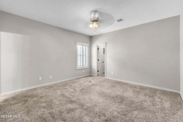 3096 Java Chip Pl, El Paso, TX 79938 - carpeted empty room featuring a ceiling fan and baseboards