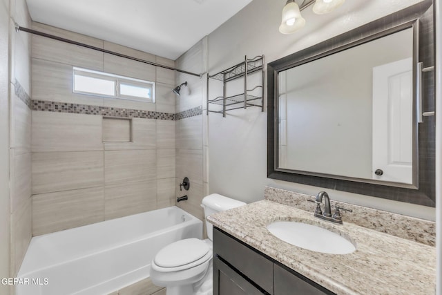 3096 Java Chip Pl, El Paso, TX 79938 - bathroom with toilet, shower / bath combination, and vanity