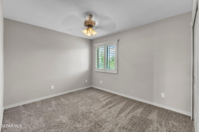 3096 Java Chip Pl, El Paso, TX 79938 - carpeted spare room featuring baseboards and ceiling fan