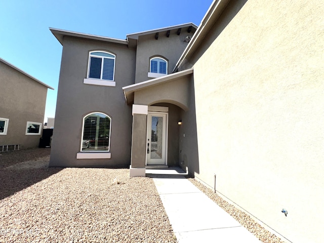 13192 Lost Willow, El Paso, TX 79938 - doorway to property with stucco siding