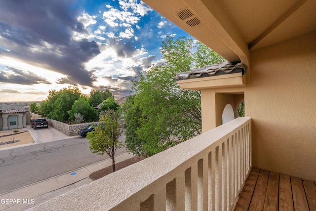view of balcony