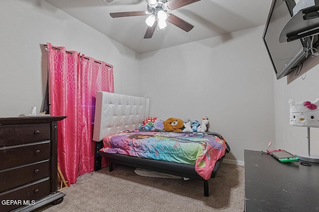 14840 Pebble Hills Blvd, El Paso, TX 79938 - bedroom featuring carpet flooring and a ceiling fan