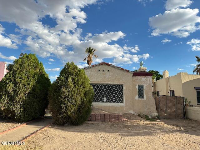 view of property exterior featuring stucco siding