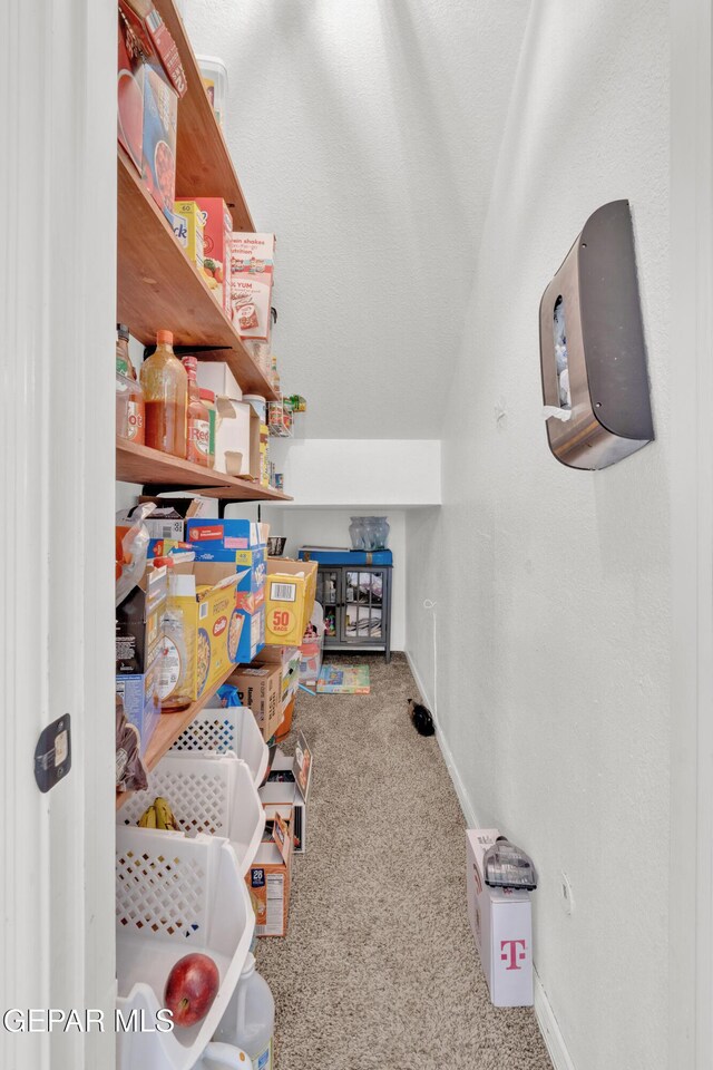 view of storage area
