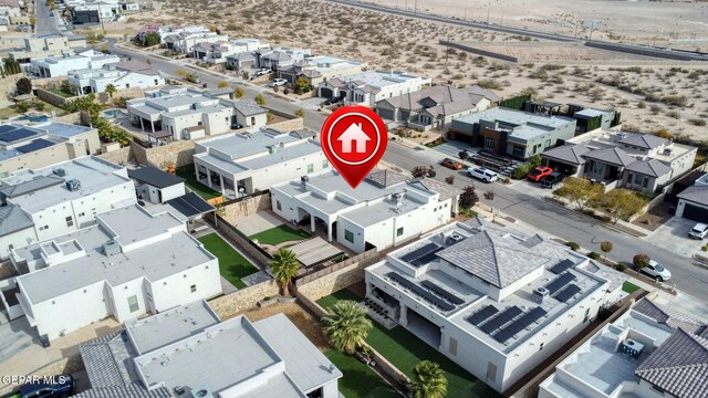 12289 Fresh Water Dr, El Paso, TX 79928 - aerial perspective of suburban area