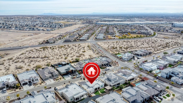 12289 Fresh Water Dr, El Paso, TX 79928 - aerial view of residential area featuring mountains