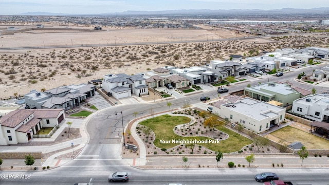 12289 Fresh Water Dr, El Paso, TX 79928 - aerial perspective of suburban area with a mountain backdrop