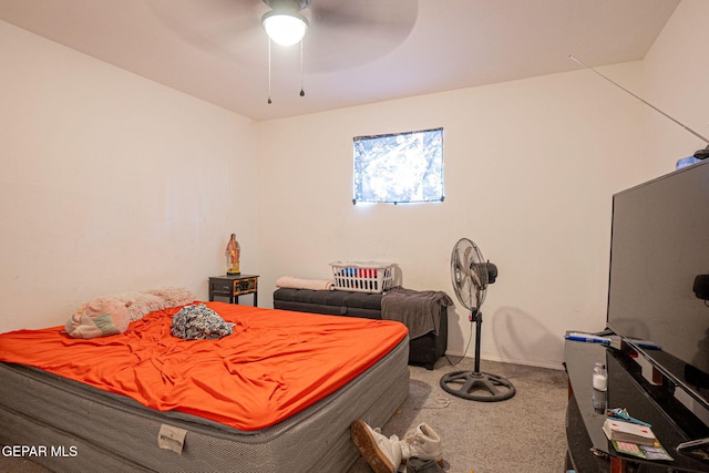318 Austin St, Fabens, TX 79838 - carpeted bedroom with a ceiling fan