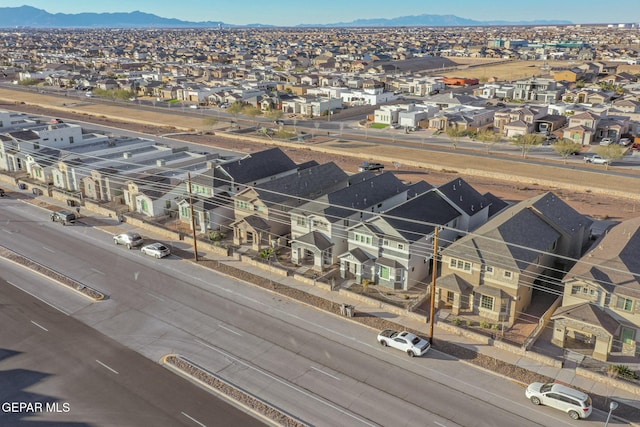 14813 Pebble Hills Blvd, El Paso, TX 79938 - aerial perspective of suburban area featuring a mountainous background