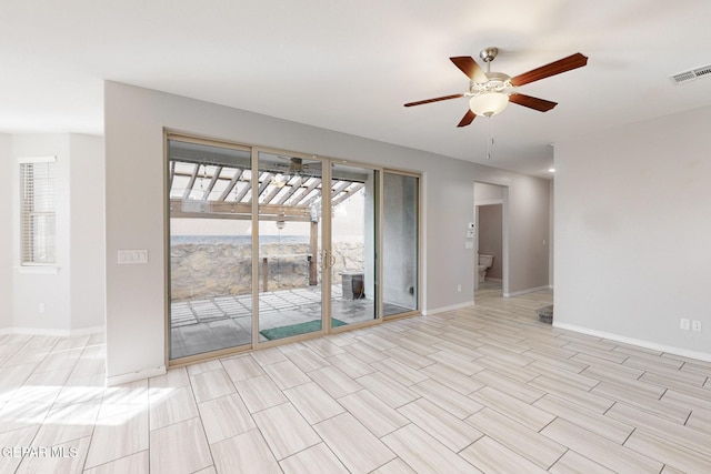 14813 Pebble Hills Blvd, El Paso, TX 79938 - spare room featuring ceiling fan and baseboards