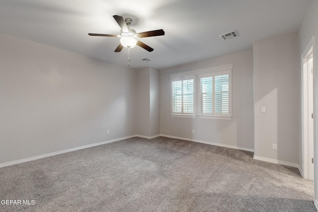 14813 Pebble Hills Blvd, El Paso, TX 79938 - spare room with carpet flooring, a ceiling fan, and baseboards