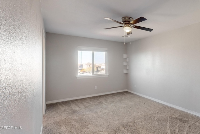 14813 Pebble Hills Blvd, El Paso, TX 79938 - carpeted spare room featuring ceiling fan and baseboards