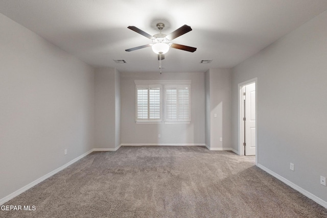 14813 Pebble Hills Blvd, El Paso, TX 79938 - spare room featuring carpet floors, a ceiling fan, and baseboards