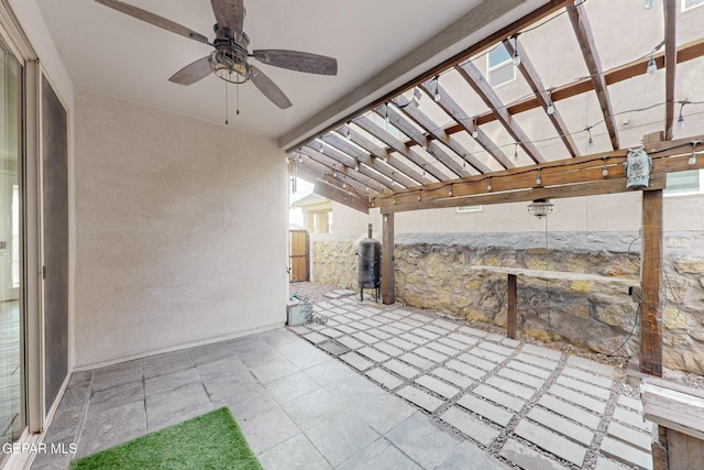 14813 Pebble Hills Blvd, El Paso, TX 79938 - view of patio featuring a ceiling fan