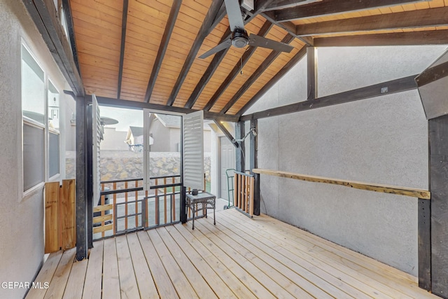 14813 Pebble Hills Blvd, El Paso, TX 79938 - deck featuring ceiling fan