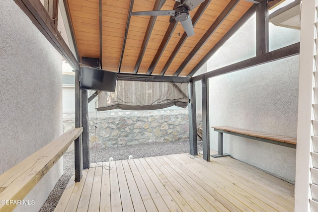 14813 Pebble Hills Blvd, El Paso, TX 79938 - deck with a ceiling fan