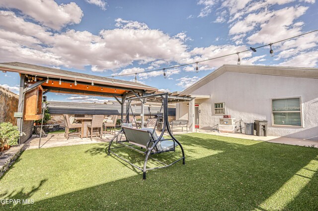 14837 Tierra Crystal Ave, El Paso, TX 79938 - view of yard with a patio area and a gazebo