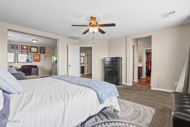 5525 Valley Cedar Dr, El Paso, TX 79932 - carpeted bedroom featuring baseboards and ceiling fan