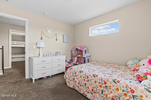 5525 Valley Cedar Dr, El Paso, TX 79932 - bedroom with dark colored carpet