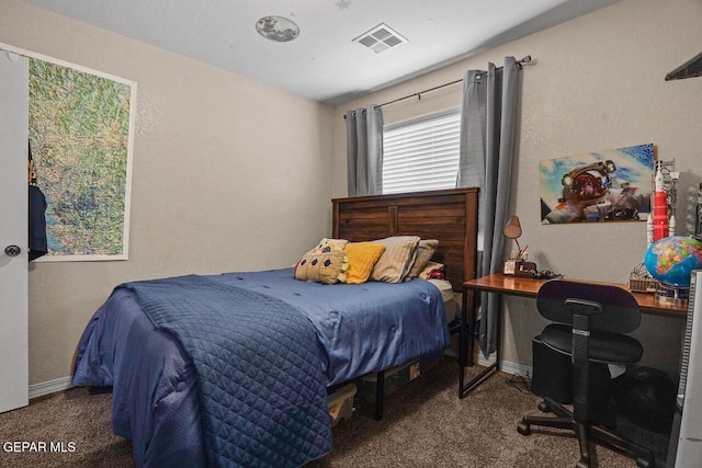5525 Valley Cedar Dr, El Paso, TX 79932 - carpeted bedroom with a desk and baseboards