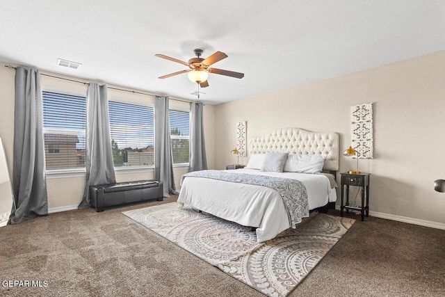 5525 Valley Cedar Dr, El Paso, TX 79932 - carpeted bedroom featuring baseboards and ceiling fan