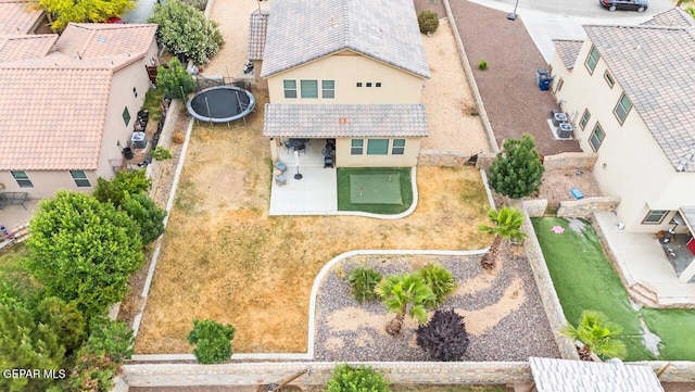 5525 Valley Cedar Dr, El Paso, TX 79932 - aerial view of property and surrounding area