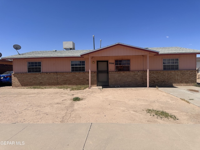 9846 Gifford Dr, El Paso, TX 79927 - ranch-style house featuring brick siding and roof with shingles